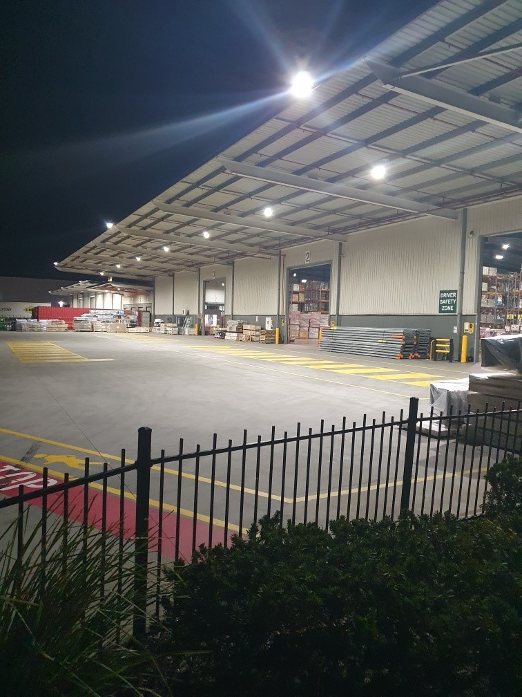 LED sensor lighting retrofits across Linfox warehousing sites in Australia minimize energy costs and enhance safety, meeting sustainability goals and benefiting environmentally conscious customers.